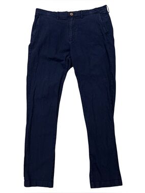 J.Crew Pants Mens 34x34 (Fits 34x33) Sutton Seersucker Linen Blend Blue Striped